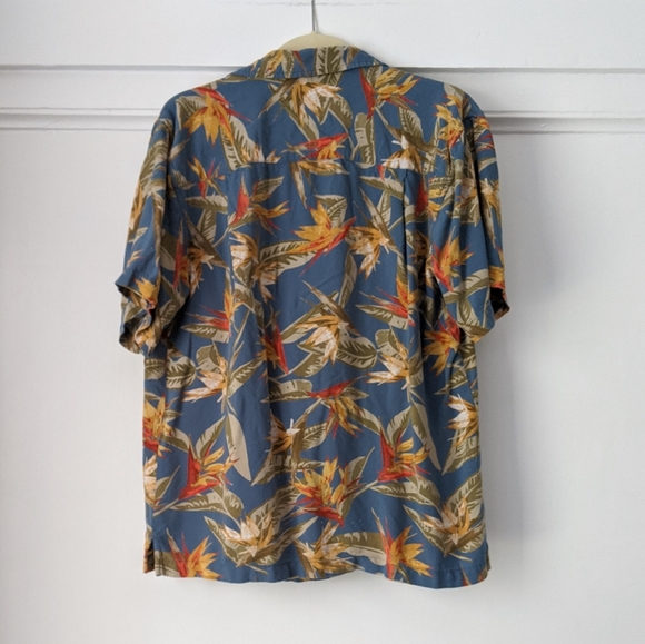 Vintage Retro Tropical Hawaiian Button Down Shirt - Picture 2 of 4